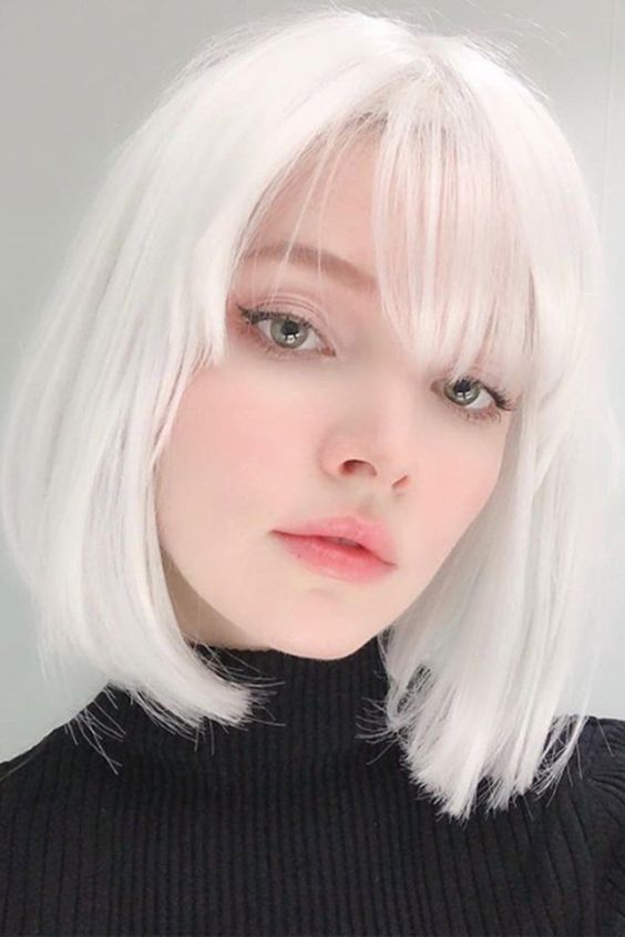 coloración para el cabello en 2021 pelo blanco